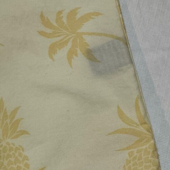 Hawaiian Guitars Pineapples Luau Shirt Mens Size Large Aloha Mo'i Palm Trees - Picture 11 of 11